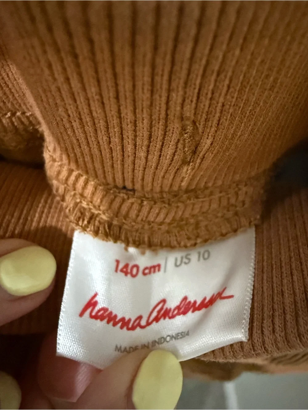 Hanna Andersson Boy’s Size 10Corduroy Pants in Rust Brown